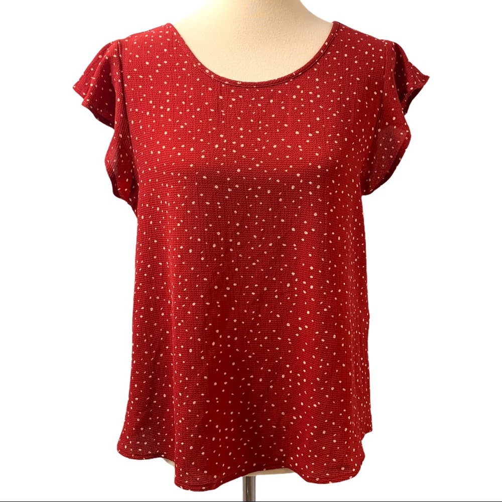 Papermoon Stitch Fix Kiera Keyhole Back Rust Top